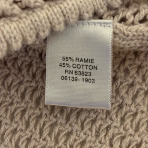 Christopher & Banks Cream Cardigan with Ribbed Knit and Tie-Front - Picture 3 of 8